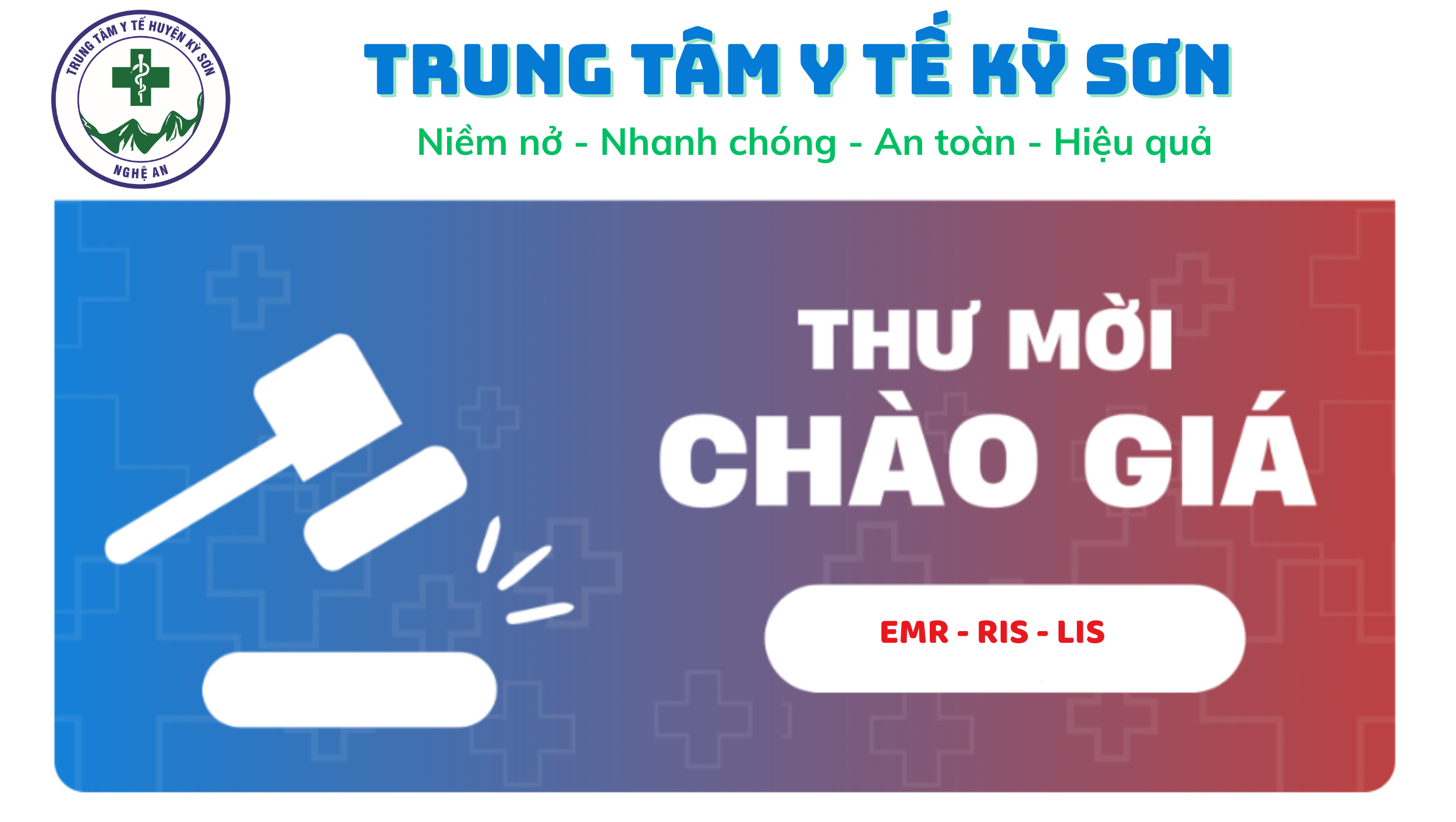 V/v mời chào giá gói thầu “Phần mềm phục vụ triển khai Bệnh án điện tử TTYT Kỳ Sơn năm 2025”
